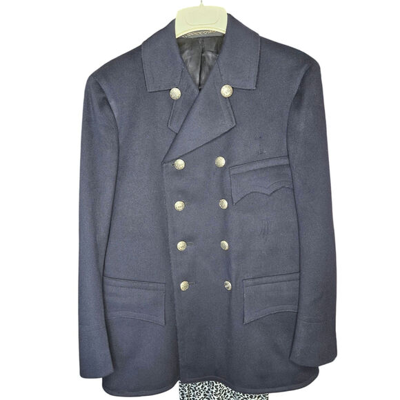 Goldblatts EUC Firemans 1957 vintage coat Warrenton cloth 38/41 Gary Indiana